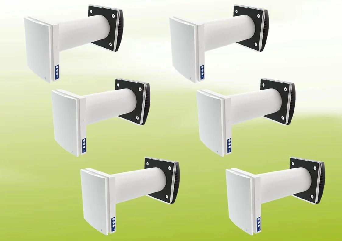 6x Blauberg Vento Expert DUO A30-1 S10 Pro Lüftungsset