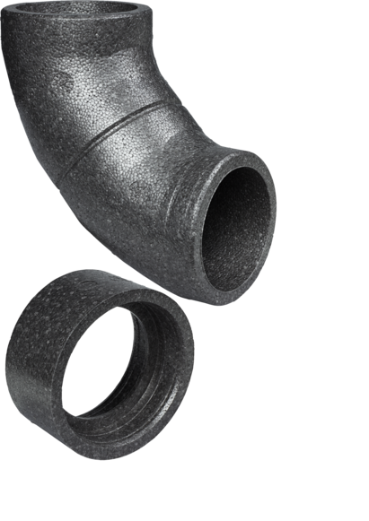 STIEBEL ELTRON Rohrsystem gedämmt LWF DRB 125-90 EPP,Rohrbogen gedämmt - 239233