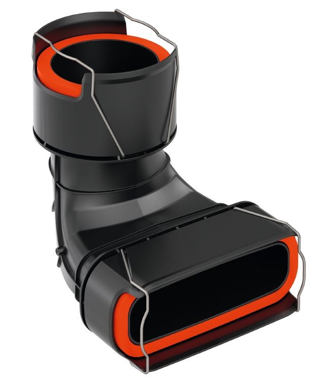 Viessmann Bogen 90° F50 auf R90