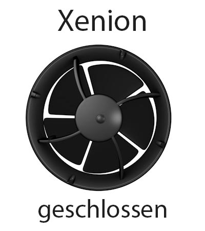 Xenion-Ventilator im Schalldämmlüfter iV14-Zero