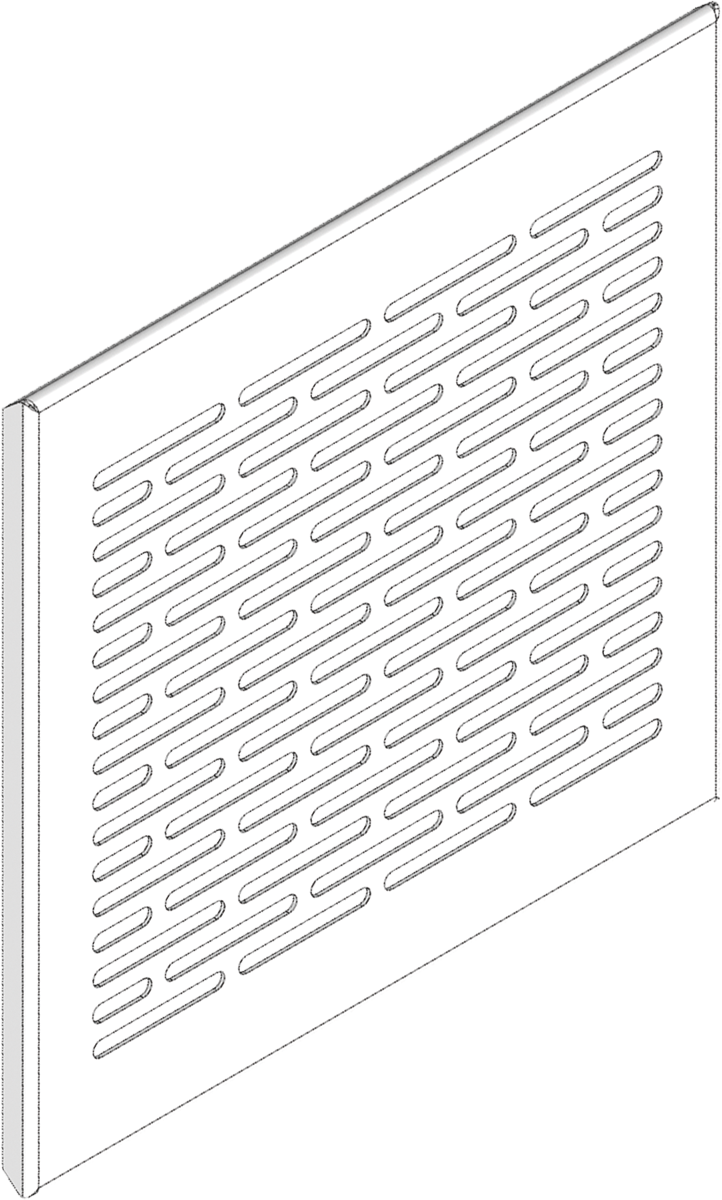 Zu- und Abluftblende (Flat-Design) Kunststoff, Weiß - Viessmann