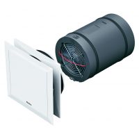 seitliche Ansicht KWL EC 45  EcoVent Verso dezentrales Lüftungsgerät mit  Wärmerückgewinnung von Helios Ventilatoren